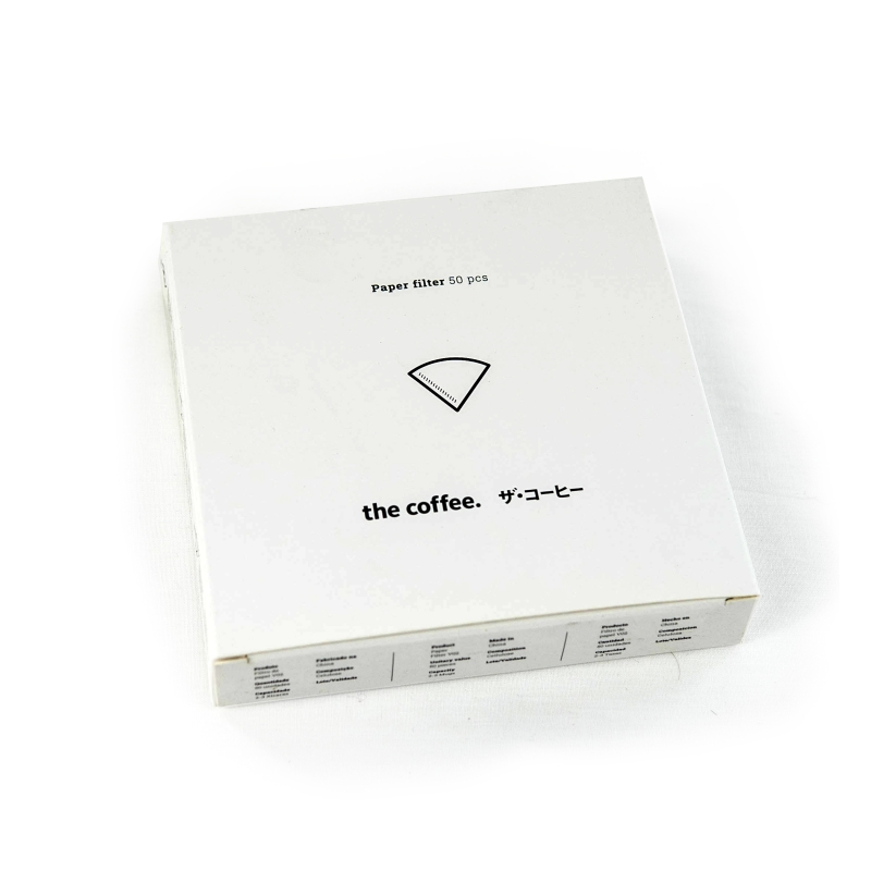 Paper filter branded (F)